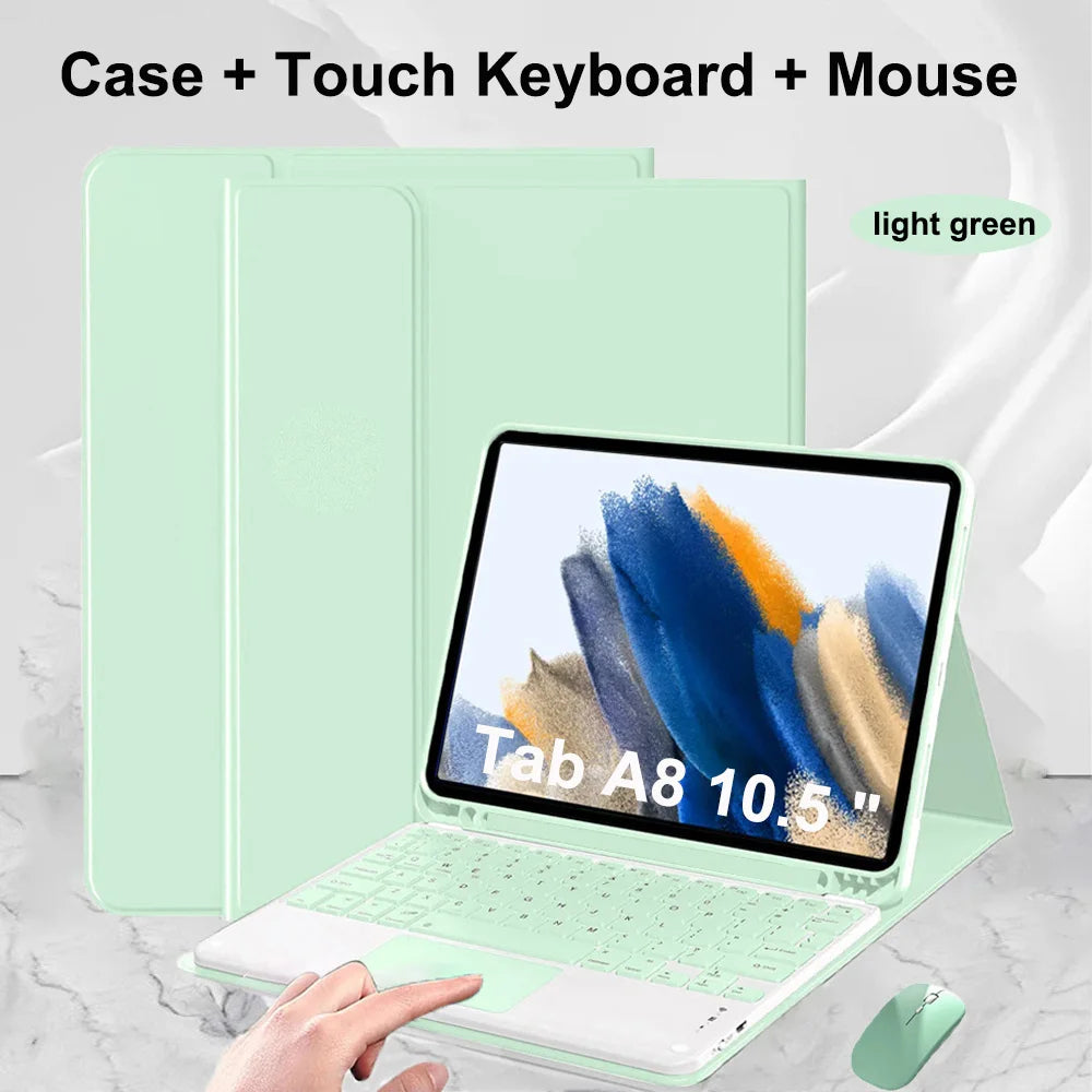 Case for Samsung Galaxy Tab A8 10.5 Inch,Wireless Bluetooth keyboard cover for Tab A8 10.5 Inch,Samsung Smart Stand Cover