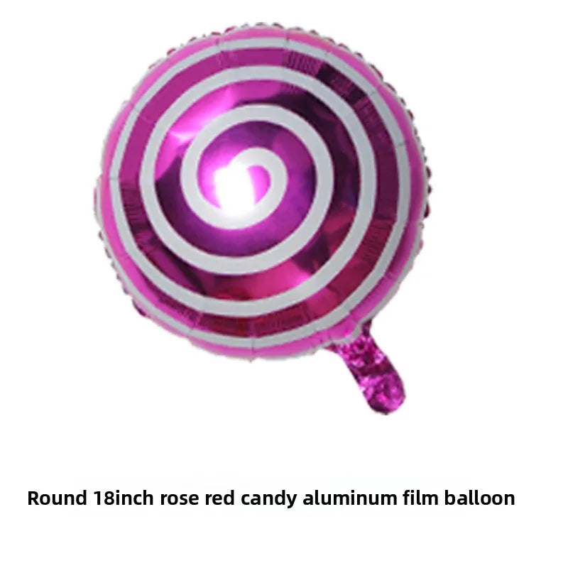 10pcs Windmill Candy Lollipop Foil Balloons 18 Inch Aluminum Film Balloon Birthday Party Christmas Wedding Decorations
