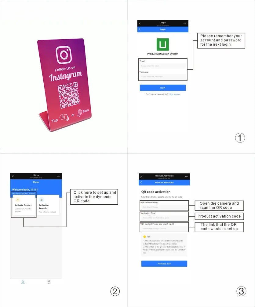Nfc 215 programmable QR code Google Review Card NFC station table NFC Instagram Facebook TK card standing brand bracket