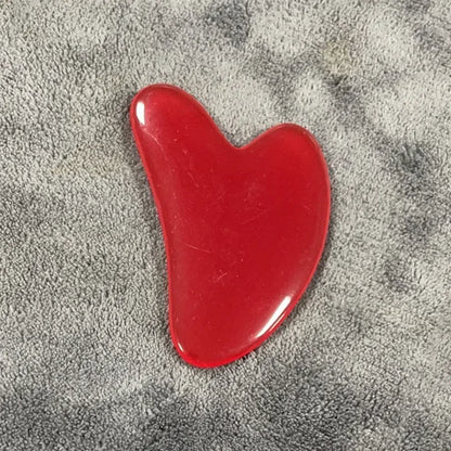 1pc Heart Shape SPA Massage Beeswax Gua sha Scraping Massage Scraper Face Massager Acupuncture Guasha Board Massager for face