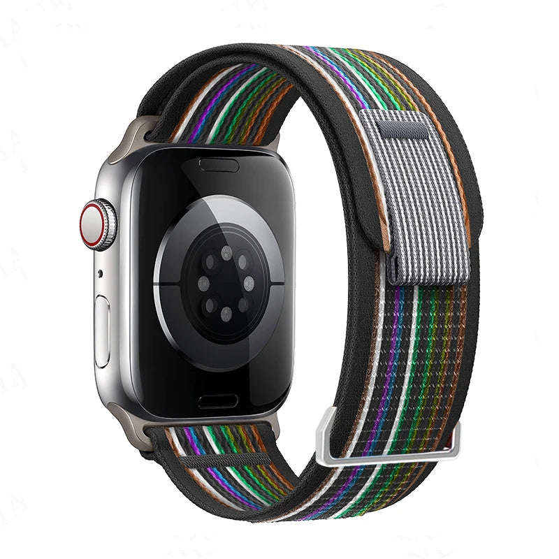 Nylon Trail Loop Strap for Apple Watch Bands 49mm 45 44 42 46 41 40 38mm Bracelet for iWatch Series 11 10 9 8 7 6 5 SE Ultra 3 2