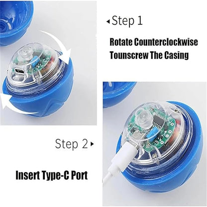 Pet Automatic Rolling Ball Toy Shaky Ball Toy for Dogs Auto Rolling Ball Toys for Puppy USB Rechargeable Interactive Dog Toys