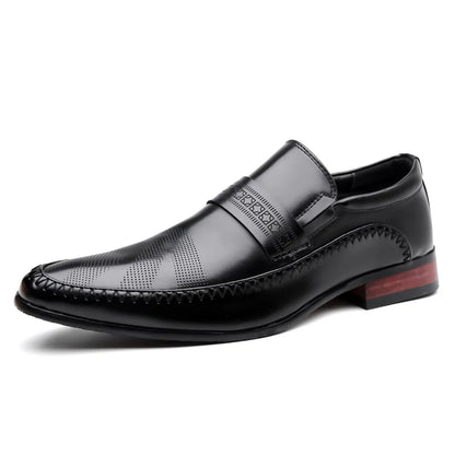 Spring Autumn Business Casual Shoes for Men Solid Color New Designer Men's Dress Shoes British Pointed Toe Leather Shoe Man