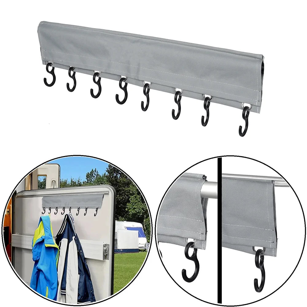 Camping Coat Hooks Racks Clothes Hook Rail With Piping For Caravan Motorhome Keder Piping Rail Strips Or Tent Roof Poles