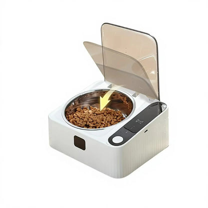 The latest smart cat bowl automatic induction opening lid ABS dustproof, insect-proof and moisture-proof pet products