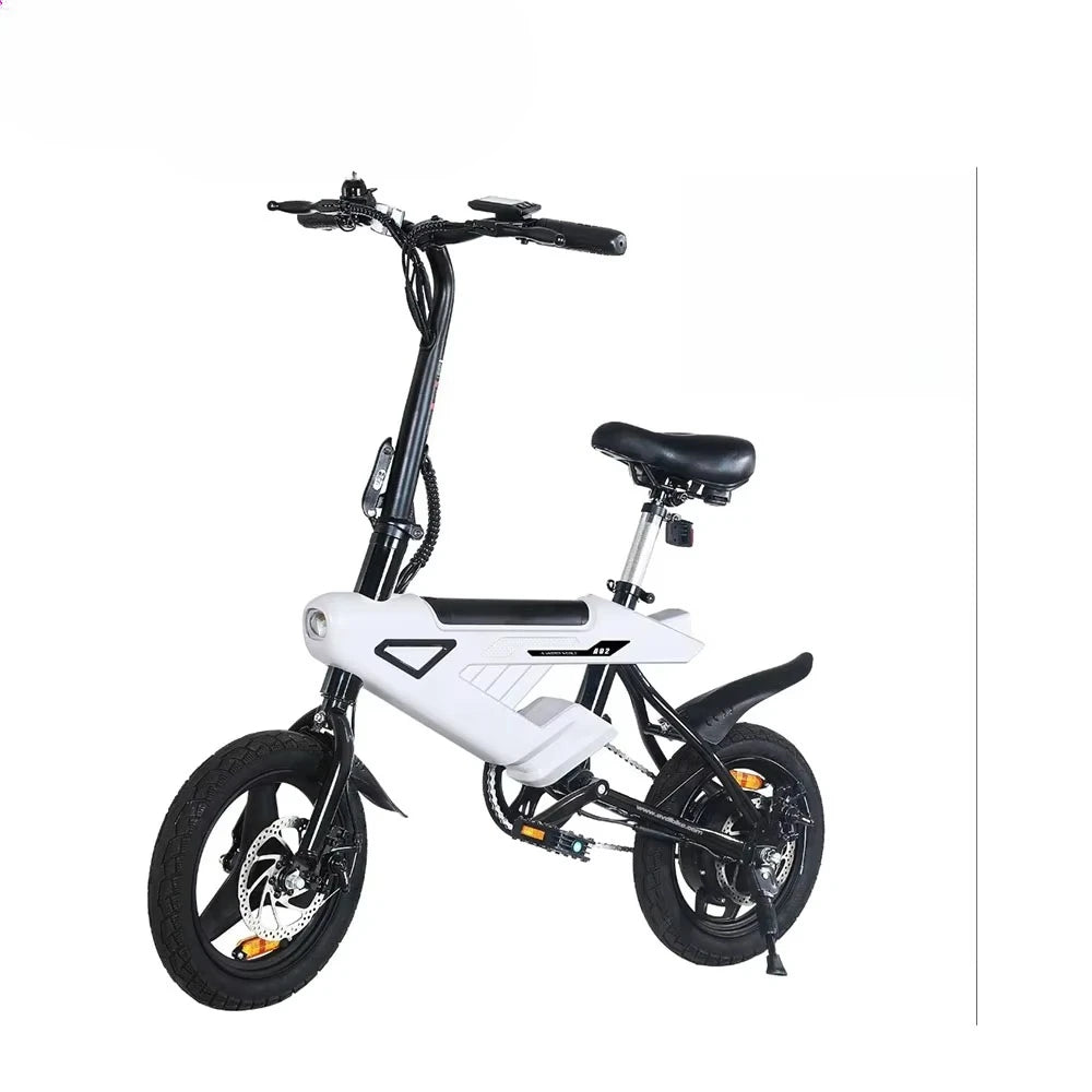 A02 Electric Folding Bike With 250W Motor 14inch Wheels 36V 6.4Ah Battery Kids Ebike