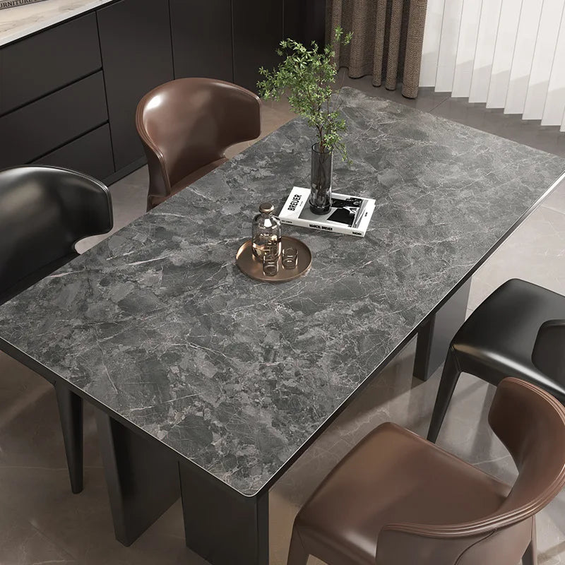 Marble pattern tablecloth custom square rectangle table cover office Decor desk mat waterproof leather table linen protector