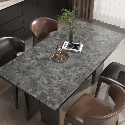Marble pattern tablecloth custom square rectangle table cover office Decor desk mat waterproof leather table linen protector