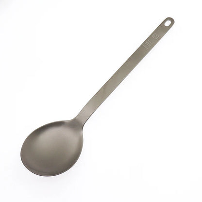 Colourful Pattern Outdoor Camping Picnic Barbecue Tableware Titanium Fork Spoon Outdoor Camping Picnic Tableware