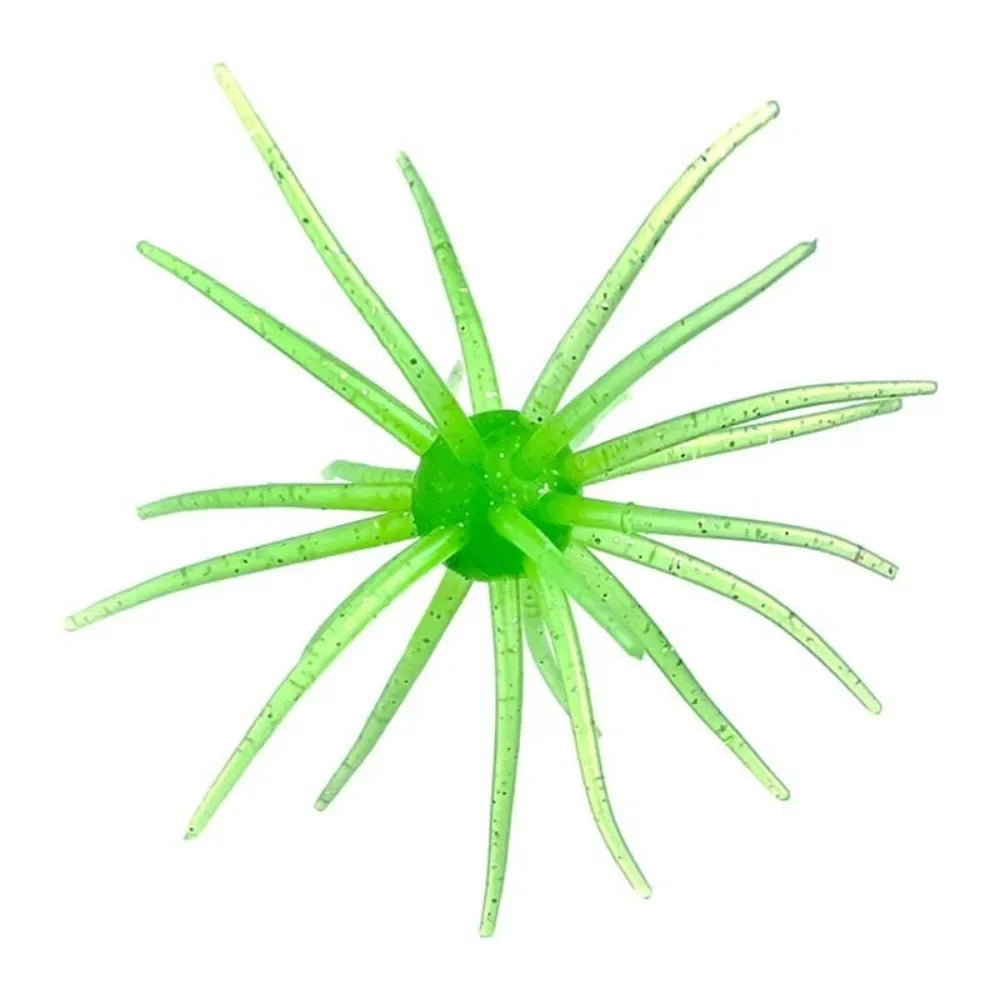 1PC/2PCS Dice Fishing Sea Urchin Lures 2.8g 8.7g Silicone Worm Silicone Worm Lure Handmade Artificial Tackle.