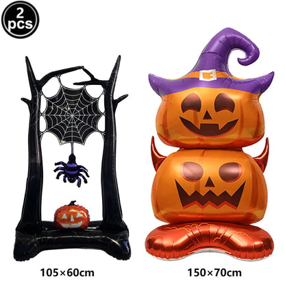 Halloween Black Orange White Latex Balloon Confetti Balloons Bouquet for Birthday Trick or Treat Halloween 2026 Home Decorations
