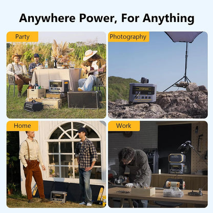 VTOMAN FlashSpeed 2400 Portable Power Station, 1408Wh LiFePO4 Battery, 2400W (Peak 3200W), 58-Min Fast Charge, UPS Solar Generator for Home Backup, Camping, RV, Off-Grid Living & Emergency Power