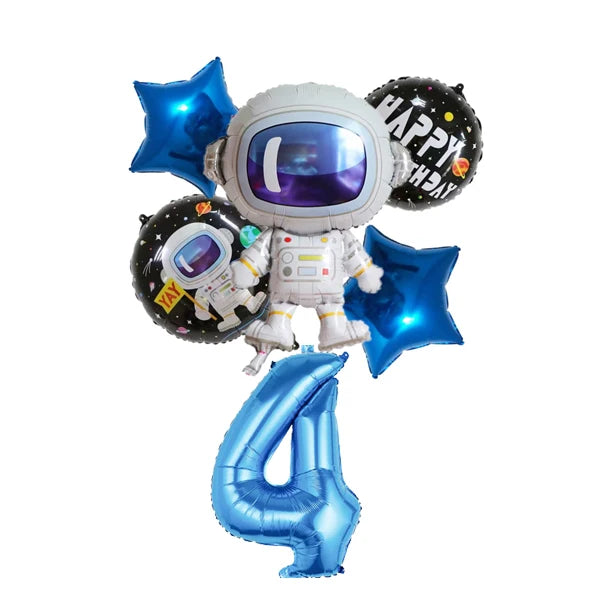 Planet Astronaut Birthday Party Decoration Paper Cup Plate Napkin Balloon Tablecloth  For Kids Baby Shower Party Supplies Gifts