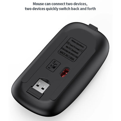 2.4G Wireless & bluetooth Keyboard Mouse Set Rechargeable Ultra-thin Computer Office Gaming Silent Slim Keyboard Mouse for ipad