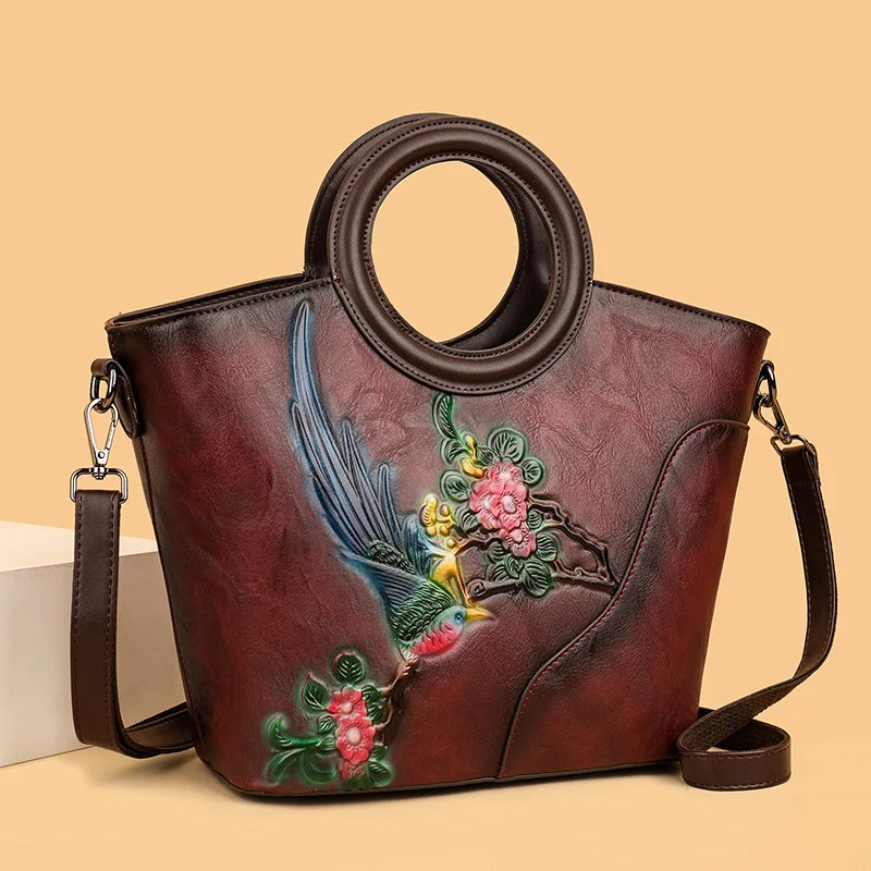 Luxury Designer Circular Handbag Women Shoulder Bag Classic Retro Handbag Fashionable Office Casual Medium-sized Crossbody Puse