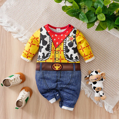 0-24 months newborns Baby Clothes One-Piece Cartoon Anime Long sleeves Trousers Banquet Spring Autumn Fashion neonatal clothing