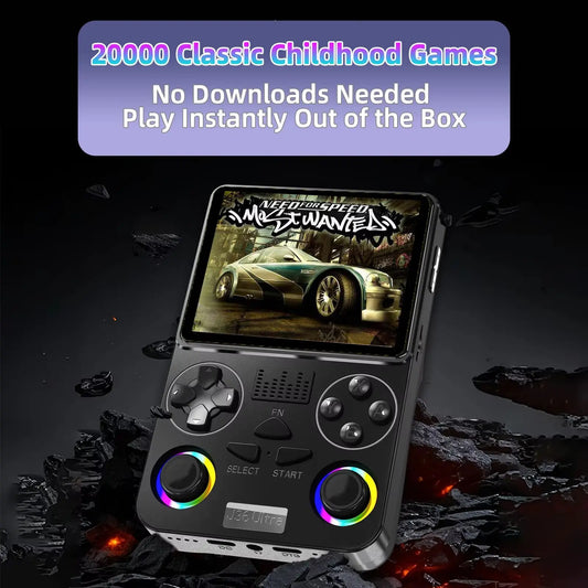 J36 Ultra YouTube Handheld Game Console 20000+ Games 20 Emulators 3000mAh RGB Joystick Multiplayer Multi-Language