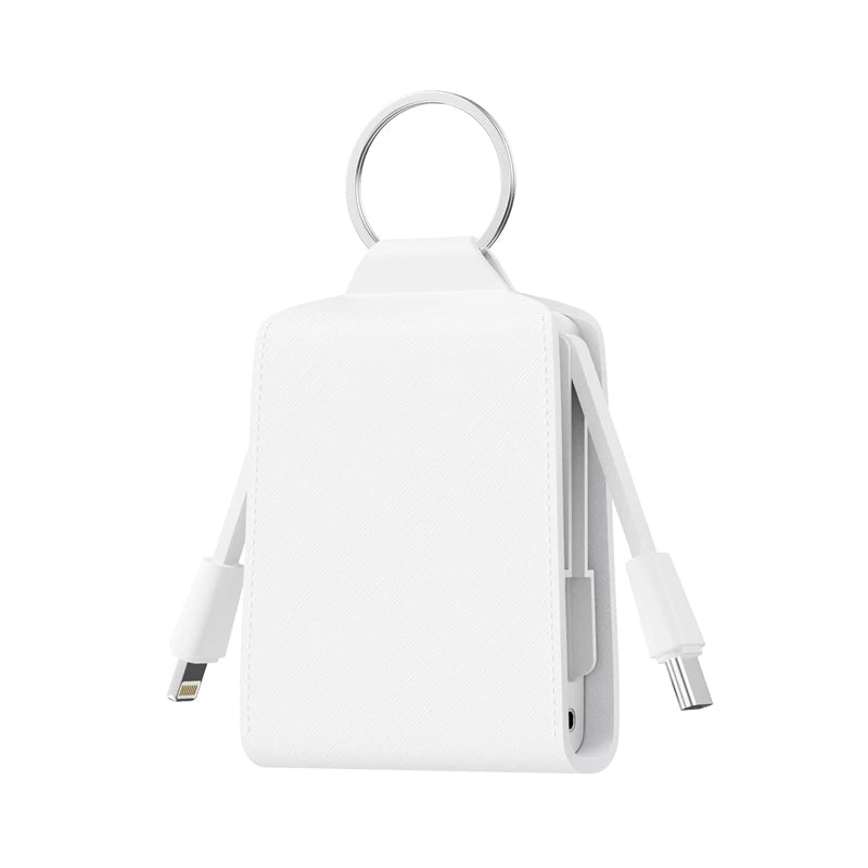 Mini Keychain Power Bank 2000mAh Portable Charger for iPhone 17 16 Samsung Xiaomi Huawei Powerbank Station External Battery Pack