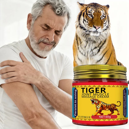 YUITIKUE 60g Tiger Massage Balm Easily Absorbed Moisturizing Care For Joint Muscle Knee Wrist Hand Foot Body Skin