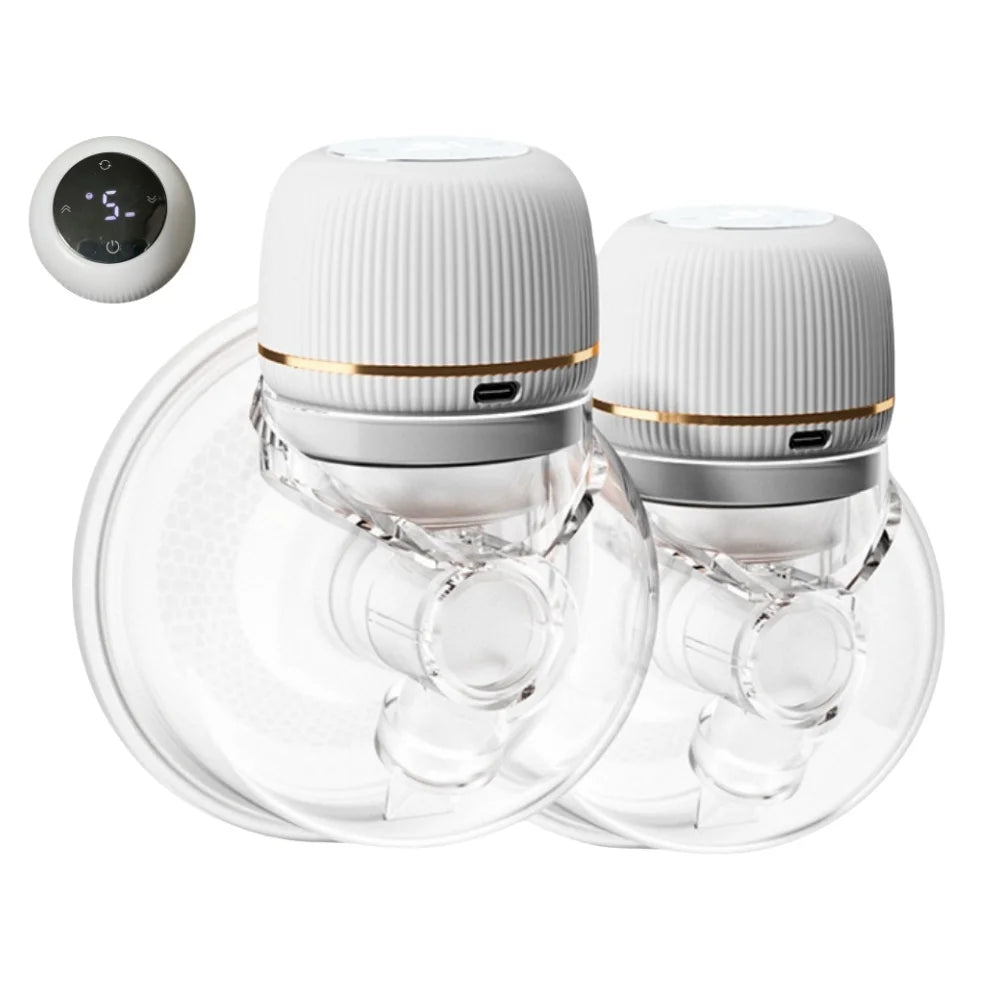 Wearable Electric Breastmilk Pump Handsfree BPA Free With 3 Mode 9 Levels Adjustable Low Noise Wireless Breastfeeding Pump