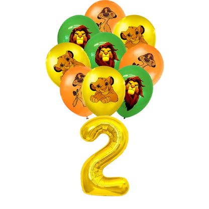 Lions Thme Boy Birthday Party Decorative Supplies Paper Cup Plates Napkin Caketopper Balloon For  Baby Shower Parties Decoration