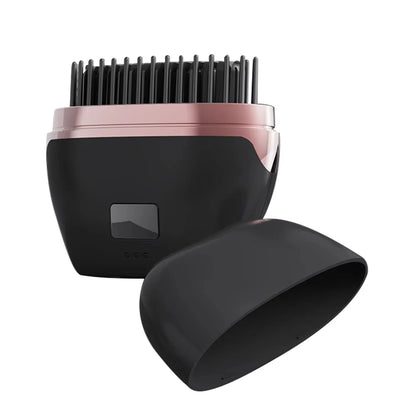 Mini Hair Straightener,Rechargeable Wireless Portable Hair Straightener Brush Anti Scald Shell Lightweigh for Travel Gift