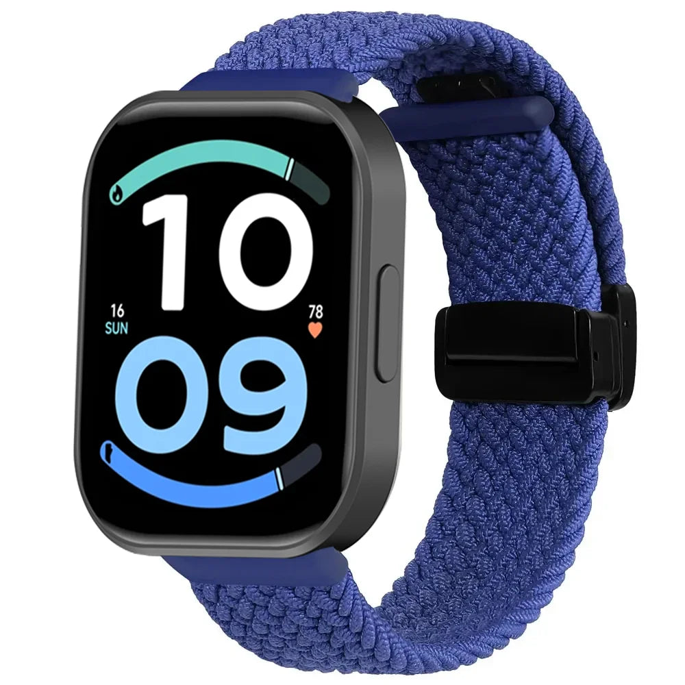 Nylon Braided Strap for Redmi Watch 6 Active 6 Lite Xiaomi Band 10 Pro 9 Pro 8 Pro Magnetic Buckle Wristband Redmi Watch 6 5 4