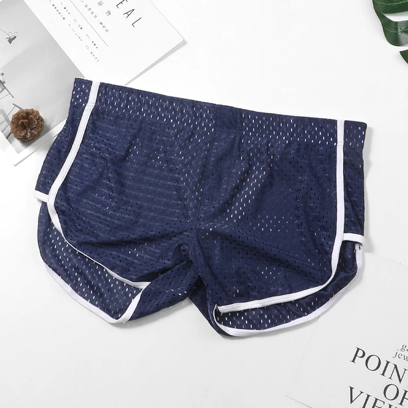 Men's Arrow Pants Ice Silk Underwear Boys Summer Teenagers Boxer Shorts Loose Personalized Trendy Boxer Briefs
