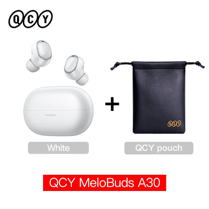 QCY MeloBuds A30 Wireless Earbuds Bluetooth 6.0 LDAC Hi-Res Audio -60dB Hybrid ANC Earphones AI Scene 8 Mics HD Call Headphones