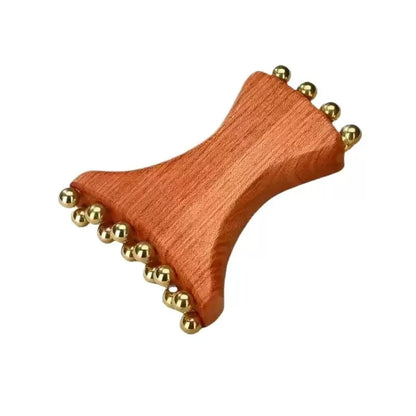 Brass Gold Bead Facial Dredge Tool, Nasolabial Folds, Apple Muscle, Jawline Beauty Massage Device