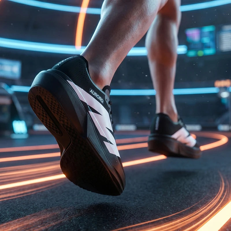 Sports Running Shoes Man Carbon Plate Walking Sneakers Shock-Absorbing Marathon Racing Athletics Training Walking Casual Shoes
