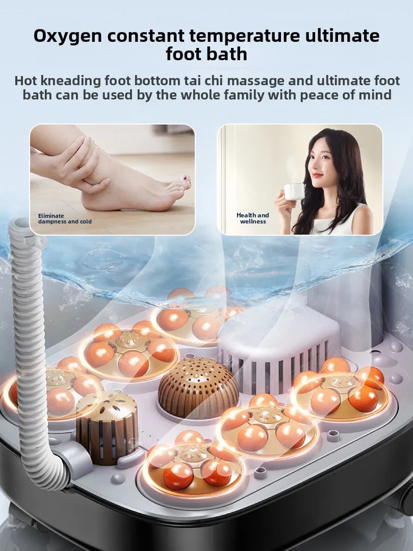 Automatic electric foot bath tub with massage function, heated foot bath, high-density foot bath device - a Women's Day gift.