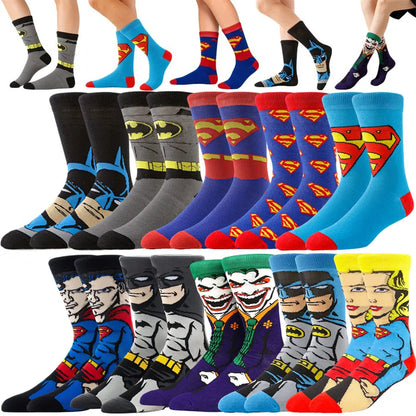 1pairs BEAST KINGDOM Street Casual Crew Socks Men Women Cartoon Anime Hip Hop Fashion Novelty Funny Socks