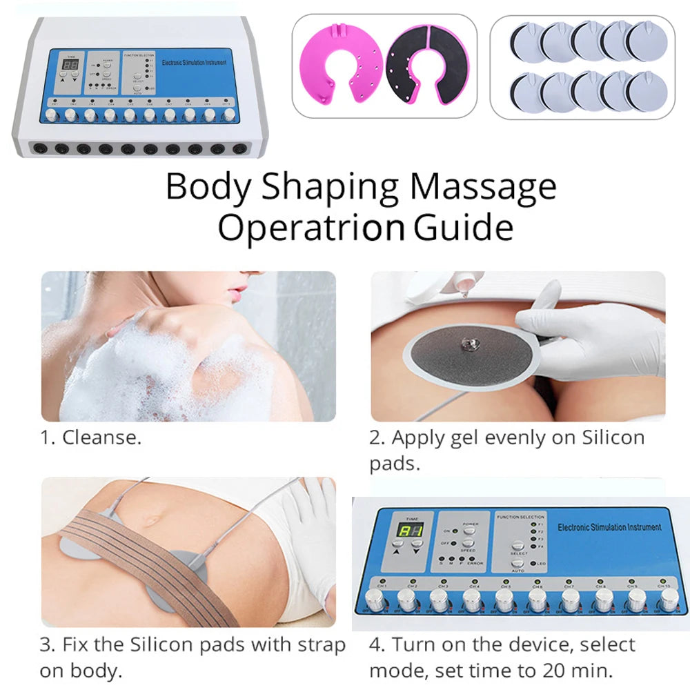 AOKO Weight Loss machine ems muscle stimulator Electrostimulation Machine Russian Waves ems Electric Muscle Stimulator massager