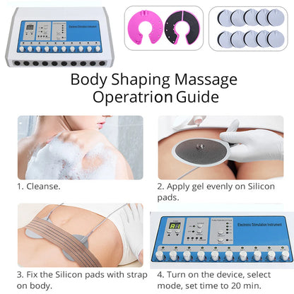 AOKO Weight Loss machine ems muscle stimulator Electrostimulation Machine Russian Waves ems Electric Muscle Stimulator massager