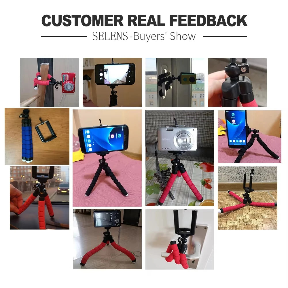 Tripods Tripod For Phone Mobile Camera Holder Clip Smartphone Monopod Tripe Stand Octopus Mini Tripod Stativ For Phone