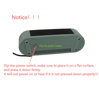 AOFEN Desktop Personal Heater Level 2 (800W-1000W) Rapid Heating in 2 Seconds Compact Size Office Space Heater Foot Warmer with Automatic Power-Off