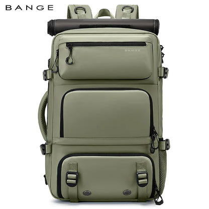 BANGE Expandable Men's Backpack Waterproof 17.3 in Laptop Backpack Man Large Capacity Hiking Travel Bag Male Backpacks for Men