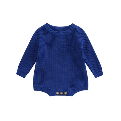 0-2Y Knitting Newborn Baby Girl Boy Spring Autumn Clothes Cute Long Sleeve Sweater Romper Jumpsuit Casual New born Outfits