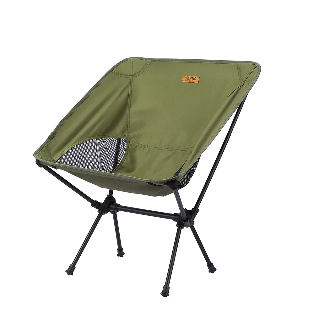 TARKA Camping Chairs Ultralight Folding Chairs Seat Foldable Moon Chair Garden Picnic Beach Picnic Lightweight Backpacking Chair