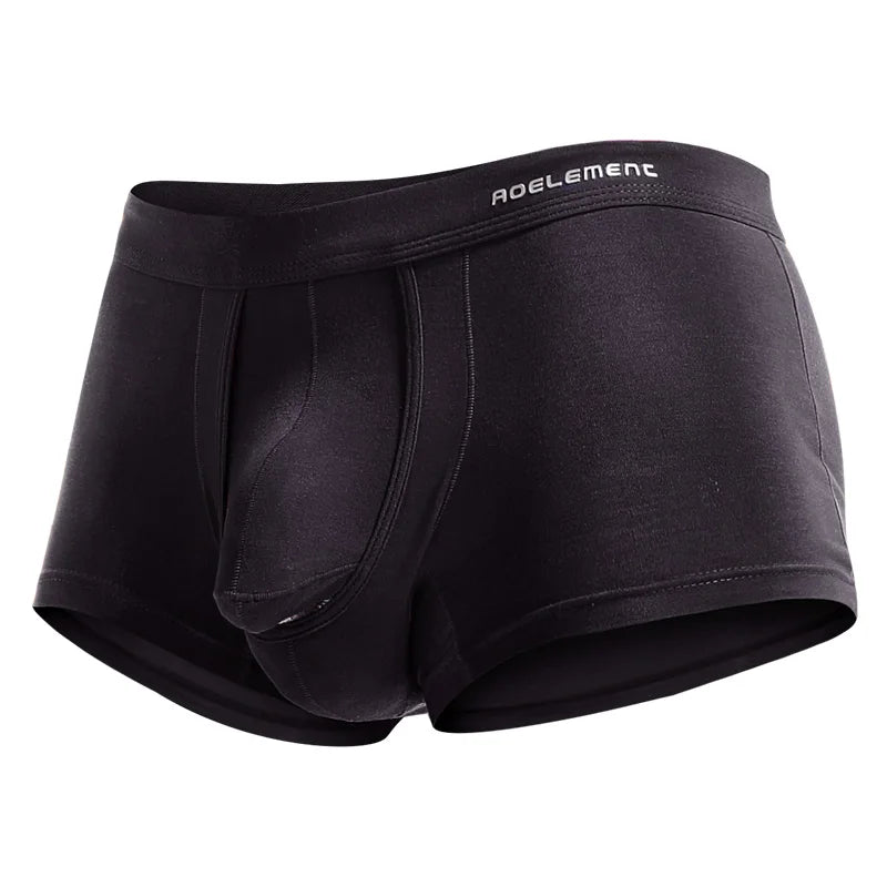 Spermatozoa-Separating Underwear for Men, Scrotal Support, Ice Silk Pouch, Varicose Veins Boxer Briefs for Men