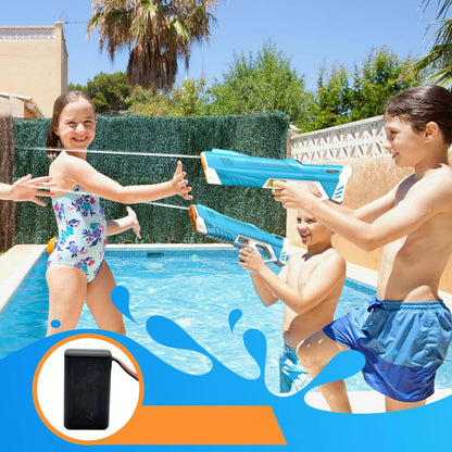Electric Water Gun Auto Suction 32ft Range Pool Beach Outdoor Party High-Speed Burst