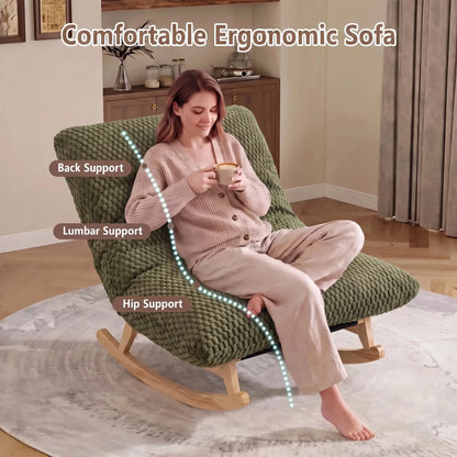 43.3-inch Single-seater Lounge Sofa Without Armrests Made Of Comfortable Corduroy Fabri Suitable For Living Rooms Offices Apartments and Bedrooms