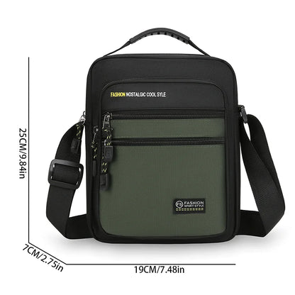 New Fashion Oxford Men Crossbody Bag Single Shoulder Bags Big Capacity Storage Bag Fashion Multi-Pockets Business Crossbody Bags