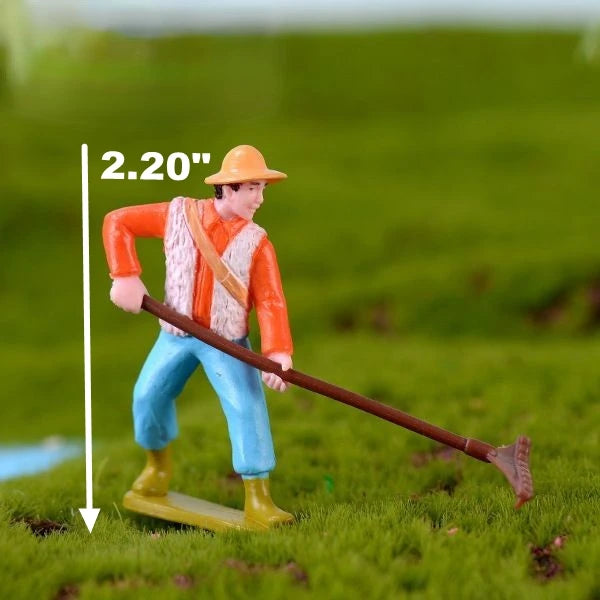 Animal Country Farm Fairy Garden Accessories Miniature Ornament Statue Figurines Landscape Bonsai Pot Dollhouse Terrarium Decor