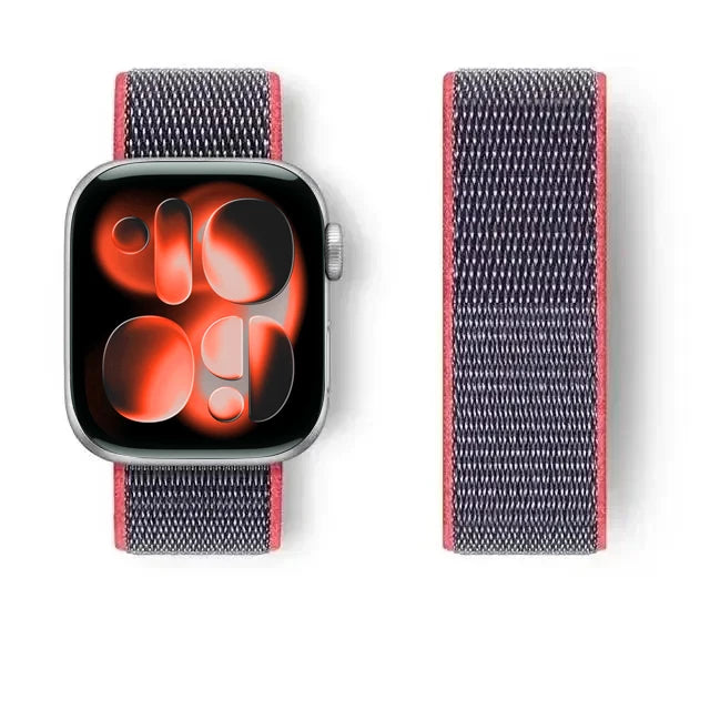 Nylon Loop for Apple Watch Band S11 46mm 40mm 44mm 45mm 42mm 41mm 49mm Smart Belt Bracelet for IWatch 11/10/9/8/7/6/SE/5/4 Strap