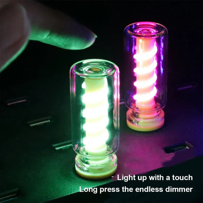 Car USB Night Light Touch Control LED Filament Lamp Portable Lighting Plug and Play Decorative Atmosphere Light for Home Bedroom