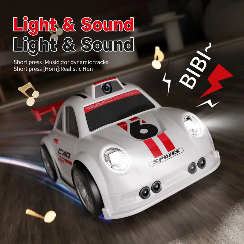 Mini Smart C6 RC Drift Car with Auto Follow/Escape Dual Mode FPV HD Camera Remote Control Toy for Kids Boys Gift Racing Game