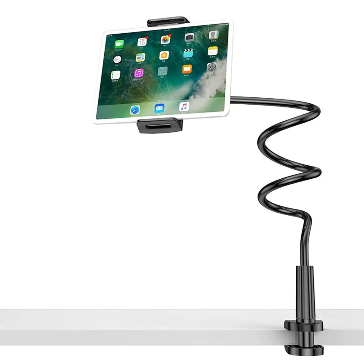 Tablet Bracket for Bed Desk Gooseneck Tablet Stand Flexible Long Arm Clamp 11 inch Tablet Holder For Smartphone Pad