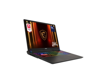 MSI Vector -  LCD 16" QHD+ GeForce RTX 5080 Laptop GPU - Intel Core Ultra 9 275HX - 16GB Memory - 1 TB SSD - Windows 11 Home Gaming Laptop - 240 Hz (Vector 16 HX AI A2XWIG-050US )